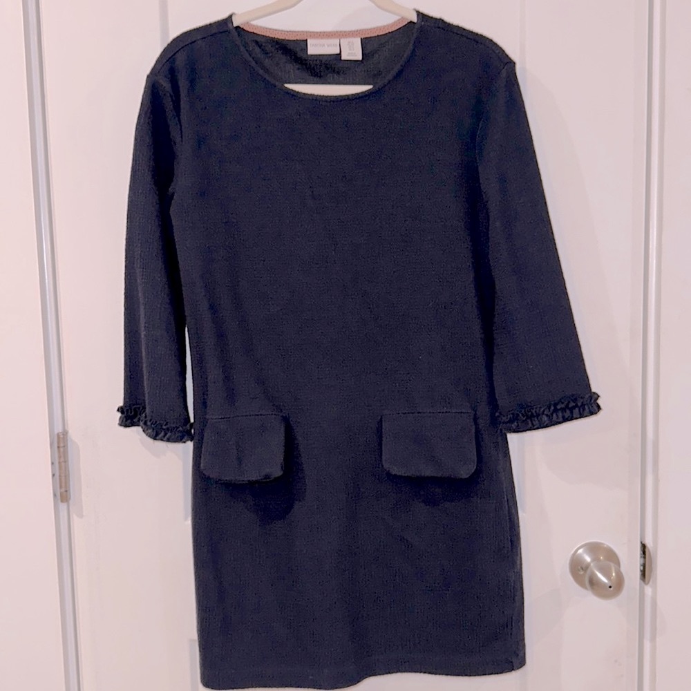 Tabitha Webb Lightweight Stretch Navy Shift Dress Small